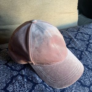 Pink Velvety Baseball Cap